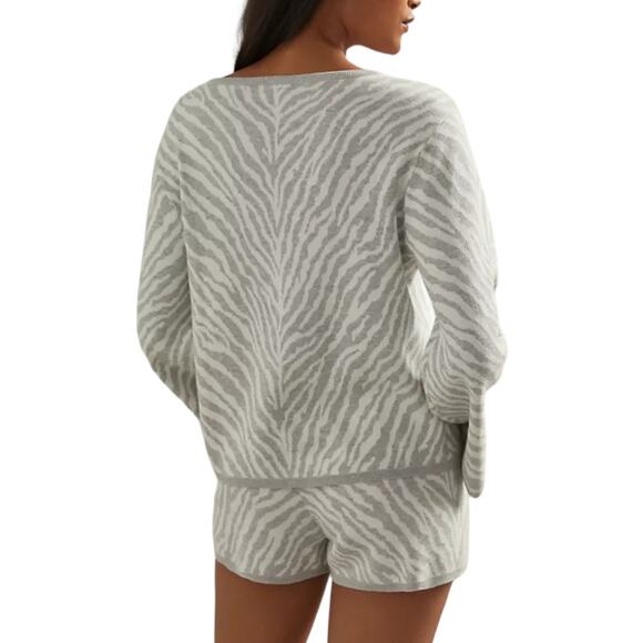 NWOT Anthro Dolan Left Coast Collection Trudy Knit Short - Gray/White - Medium - Picture 4 of 15